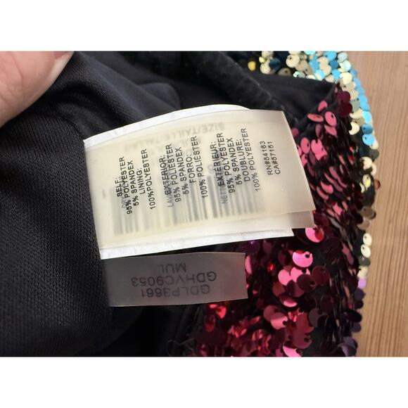 Marc New York‎ Multi Sequin Square Back Sheath Party/ Cocktail Dress Size 2 - Picture 4 of 8